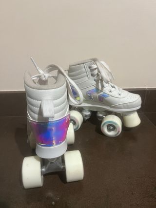 Patines niña talla 30 blancos