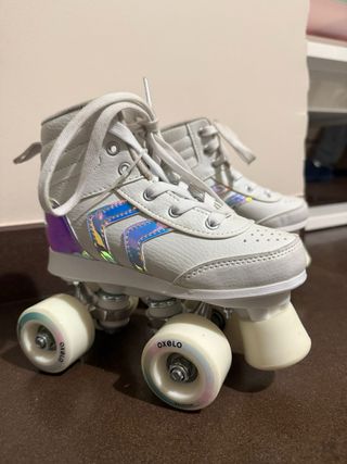 Patines niña talla 30 blancos