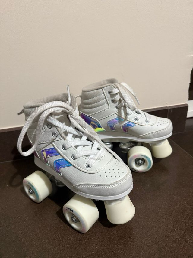 Patines niña talla 30 blancos