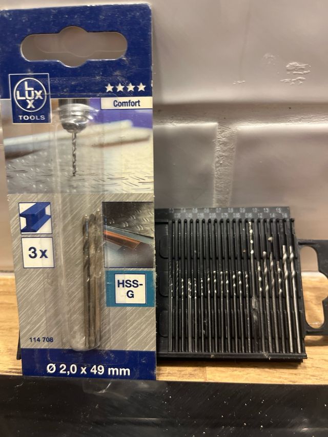 Lote Brocas HSS-G Ø 2,0 x 49 mm + Microbrocas