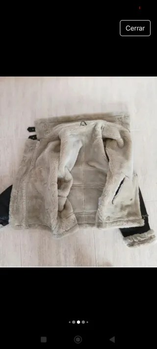 Bomber aviador piloto cuero auténtico L