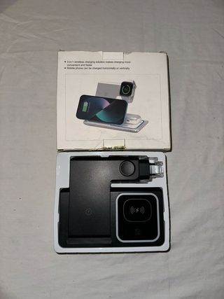 Estacion Carga Inalámbrica 3 en 1 .Nuevo