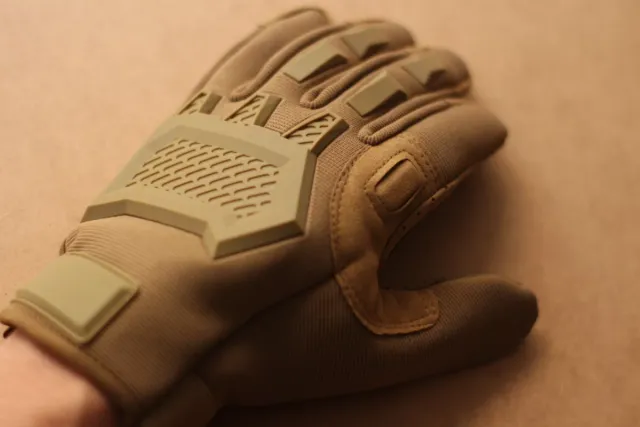 Guantes tácticos Airsoft Marrones/Verdes