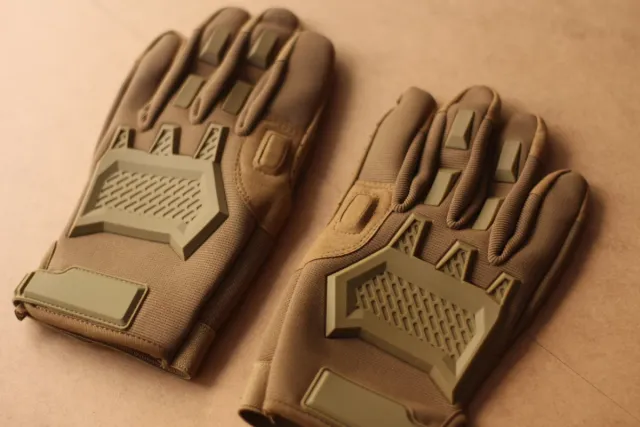 Guantes tácticos Airsoft Marrones/Verdes
