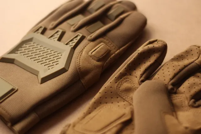 Guantes tácticos Airsoft Marrones/Verdes