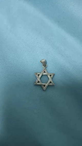 Colgante Estrella de David Plata