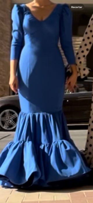 Vestido Flamenca Azul