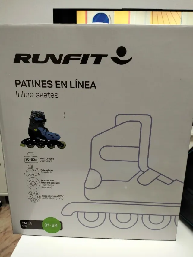 Patins RUNFIT Tamanho 31-34