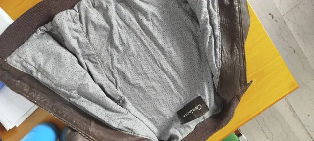 Giubbotto donna in pelle marrone marca ceralacca