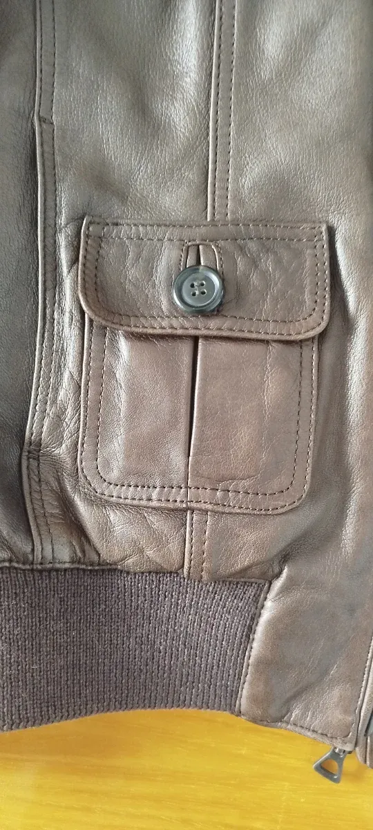 Giubbotto donna in pelle marrone marca ceralacca