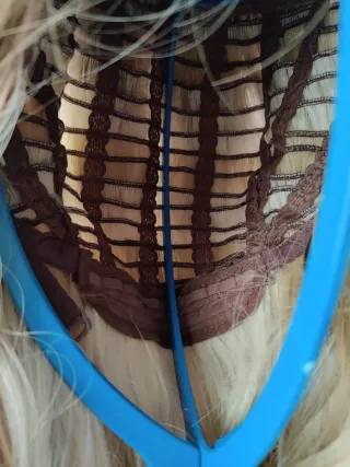 Peluca Rubia Larga Ondulada Ombre Balayage