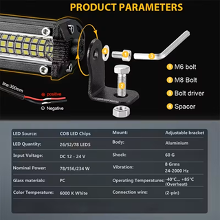 Faro LED Trabajo 4x4 Jeep Camión Furgoneta