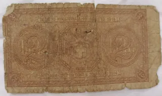Banconote antiche 2 Lire 1914