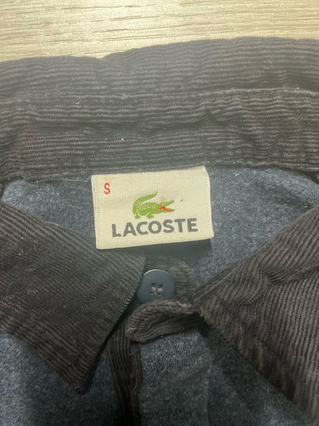 Maglione Lacoste vintage blu con colletto