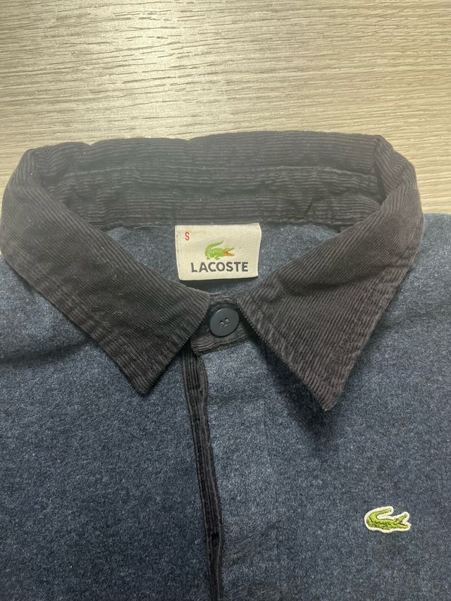 Maglione Lacoste vintage blu con colletto