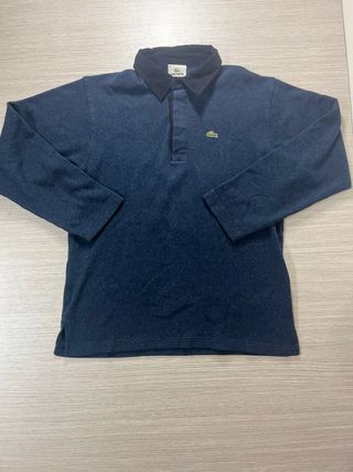 Maglione Lacoste vintage blu con colletto