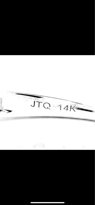 Anillo de diamantes de oro blanco NUEVO