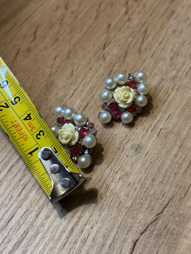 Orecchini Zara con Rose e Perle