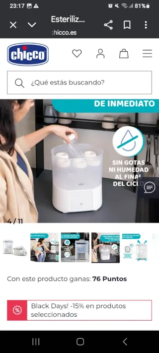 Esterilizador de biberones Chicco