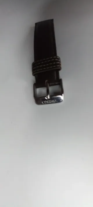 Correa de cuero Seiko marrón