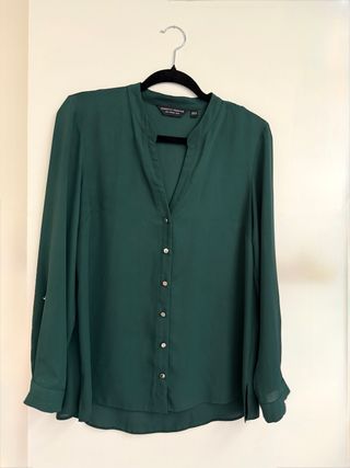 Blusa Dorothy Perkins Verde Esmeralda Talla 40