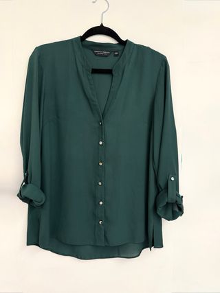 Blusa Dorothy Perkins Verde Esmeralda Talla 40