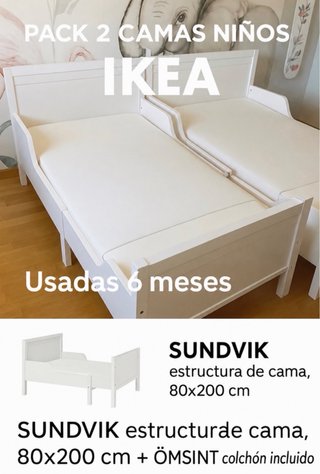 Cama IKEA SUNDVIK +Colchon