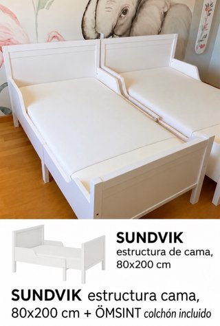 Cama IKEA SUNDVIK +Colchon