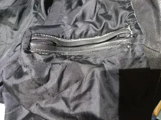 Cazadora vaquera tejana cuero auténtico M Medidas