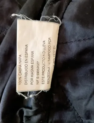 Cazadora vaquera tejana cuero auténtico L Medidas