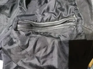 Cazadora vaquera tejana cuero auténtico L Medidas