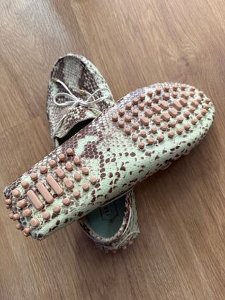 Mocasines Ted Baker piel serpiente nuevos
