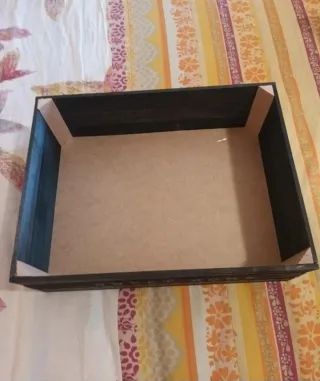 Cassetta in legno decorata Sweet Home