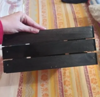 Cassetta in legno decorata Sweet Home