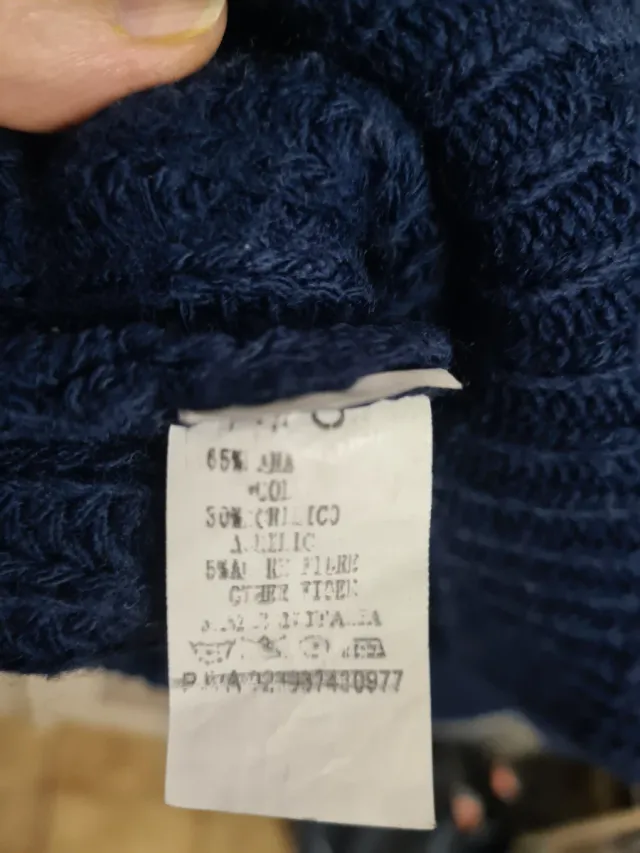 Camiseta de malha tricolor