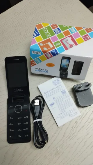 Telefono Alcatel 20-12G Nero con Cover