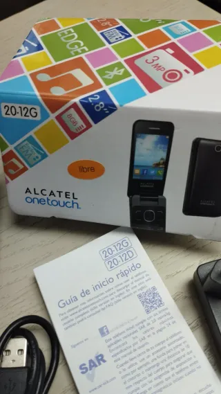 Telefono Alcatel 20-12G Nero con Cover