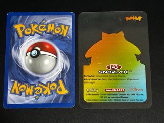 Carte Pokémon Snorlax - Set di 4 carte