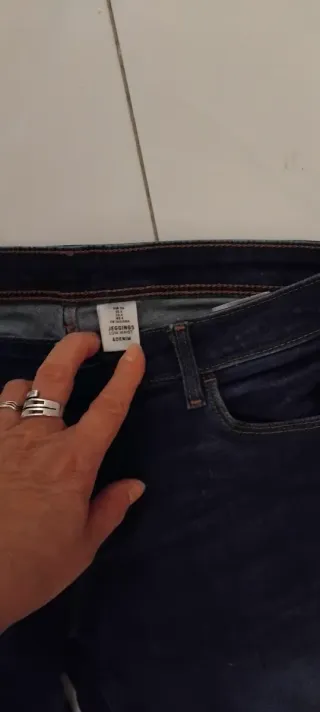 Vaqueros Mujer Talla 36 Azul Oscuro