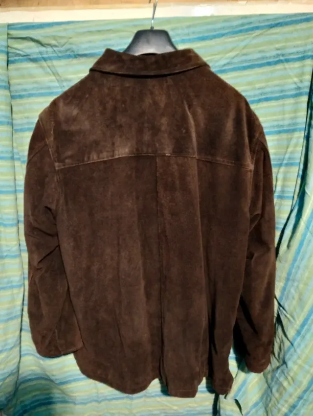 Giacca in vera pelle marrone VP XXL