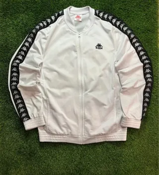 Chándal Kappa Blanco y Negro Talla L