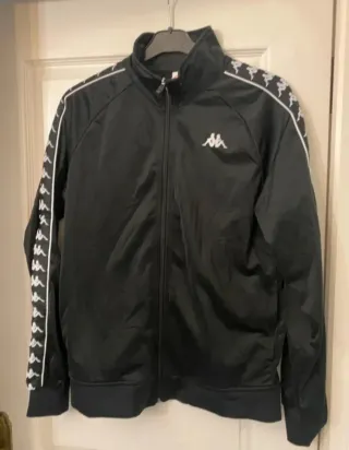Chándal Kappa Blanco y Negro Talla L