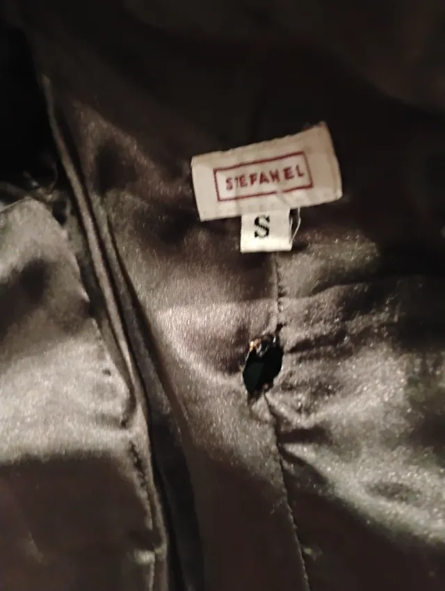 Chaqueta Biker Piel Stefanel Verde