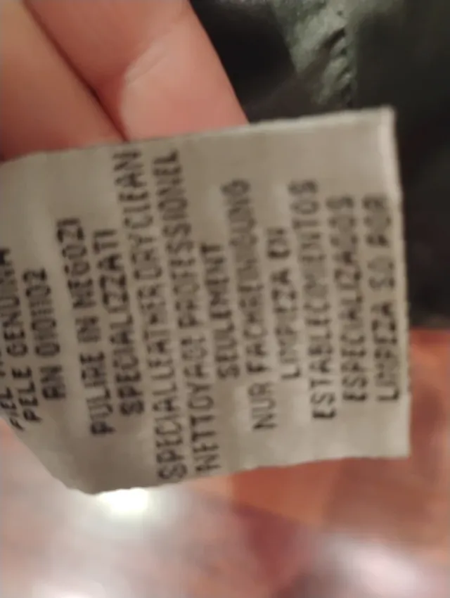 Chaqueta Biker Piel Stefanel Verde