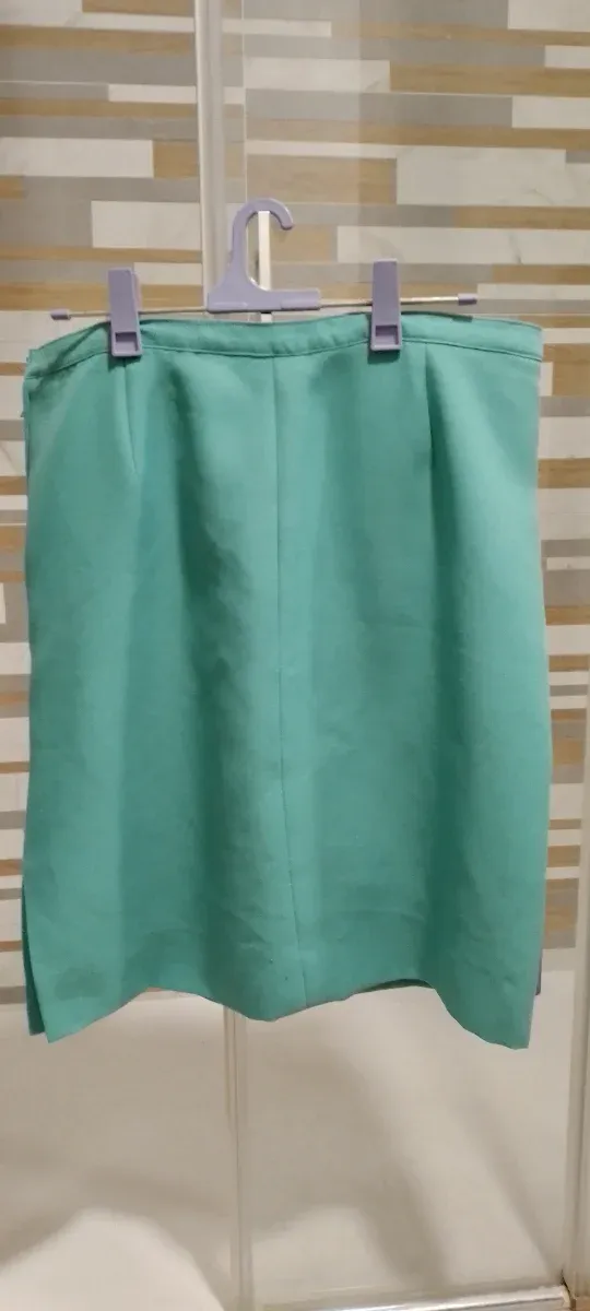 Lote 4 faldas mujer turquesa, azul y marrón t 52