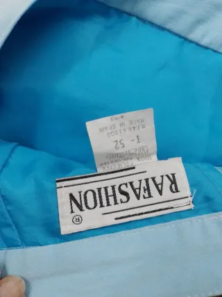 Lote 4 faldas 52 turquesa, azul y marrón