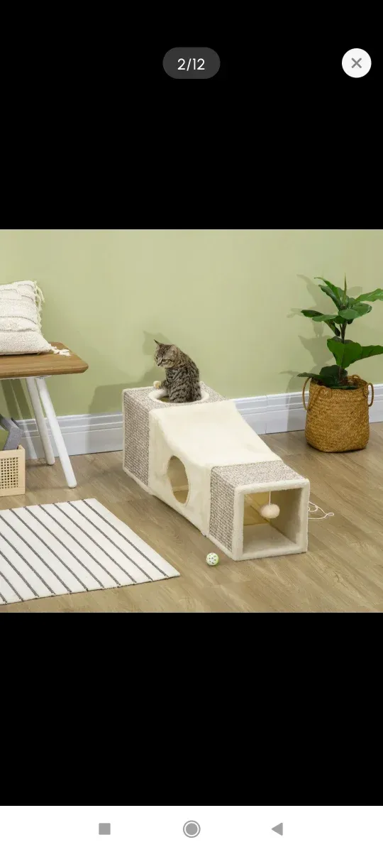 Túnel para gatos plegable