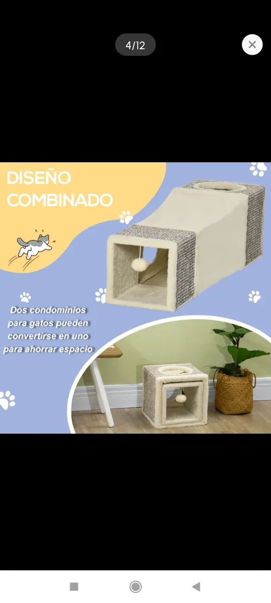 Túnel para gatos plegable