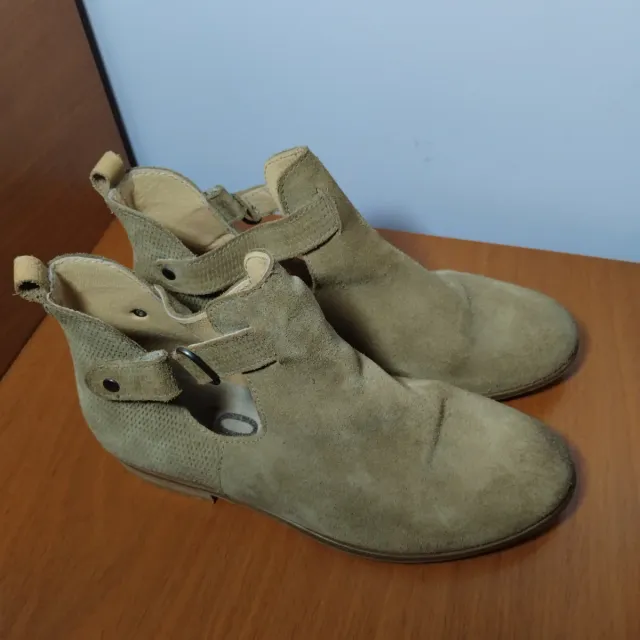 Botines niña ante marrones talla 34