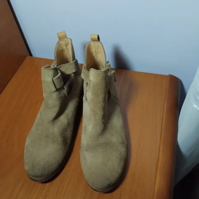 Botines niña ante marrones talla 34